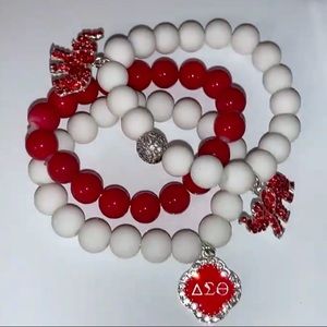 DELTA SIGMA THETA STACKED BRACELETS